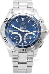 TAG Heuer Aquaracer Calibre S 1/100Th Sec Electro-Mechanical Chronograph CAF7012.BA0815
